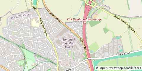 Map of Wetherby, Boston Spa
