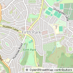 Map of Sheffield, South Yorkshire
