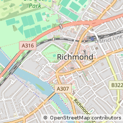 Map of Richmond Upon Thames, London