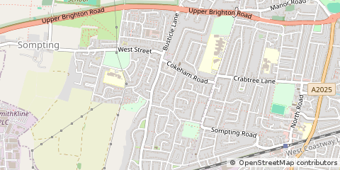 Map of West Sussex