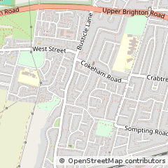 Map of West Sussex