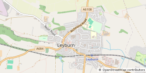 Map of Leyburn, N Yorks