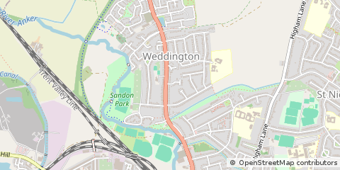 Map of Nuneaton