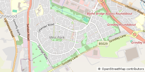 Map of Stoke-on-Trent, Staffordshire