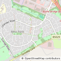 Map of Stoke-on-Trent, Staffordshire