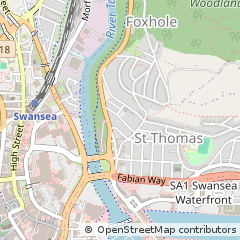 Map of Swansea