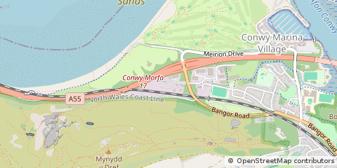 Map of Conwy