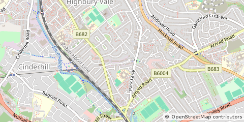 Map of Nottingham