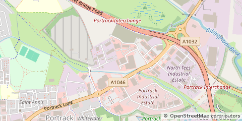 Map of Stockton-on-Tees