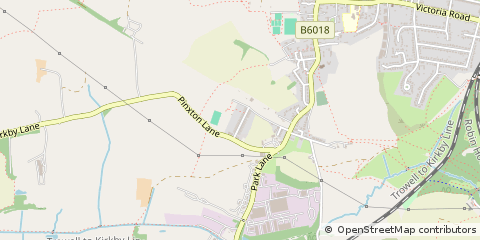 Map of Nottingham, Nottinghamshire
