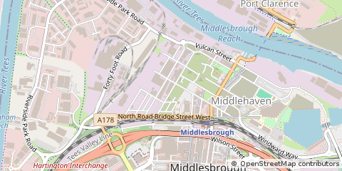 Map of Middlesbrough