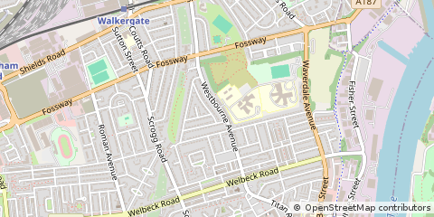 Map of Newcastle Upon Tyne