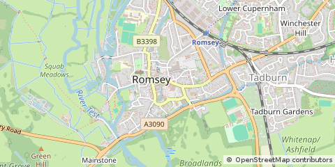 Map of Romsey
