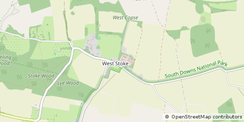 Map of Chichester, West Sussex
