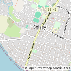 Map of Selsey, West Sussex