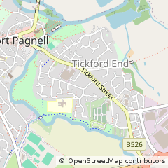 Map of Newport Pagnell, Buckinghamshire
