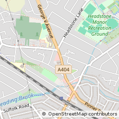 Map of Harrow, Middlesex
