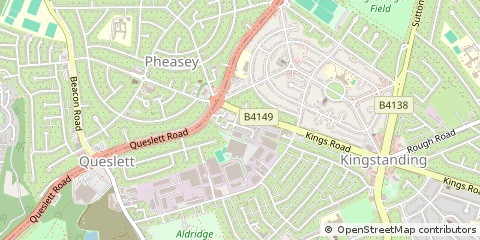 Map of Birmingham, West Midlands