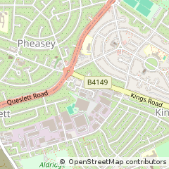 Map of Birmingham, West Midlands