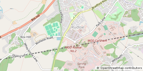 Map of Hawthorn, Corsham, Wiltshire