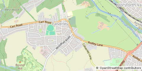 Map of Pudsey, West Yorkshire