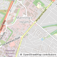 Map of Poole, Dorset