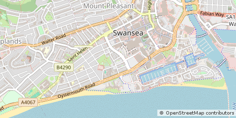 Map of Swansea