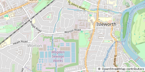 Map of Isleworth, Middlesex