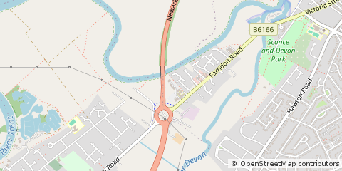 Map of Newark, Notts