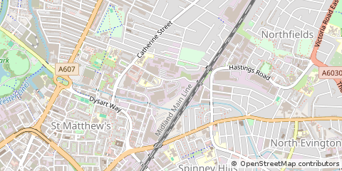 Map of Leicester