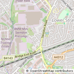 Map of Swindon, Wiltshire
