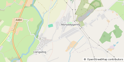 Map of Kidwelly, Carmarthenshire