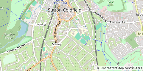Map of Sutton Coldfield