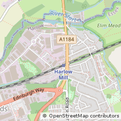 Map of Harlow, Essex