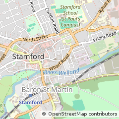Map of Stamford, Lincolnshire