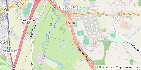 Map of Clyst ST Mary, Devon
