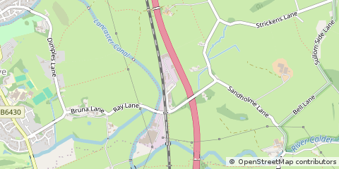 Map of Garstang, Lancashire