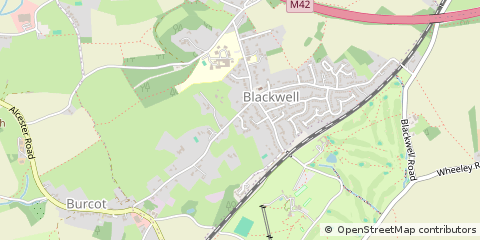 Map of Bromsgrove, Worcestershire