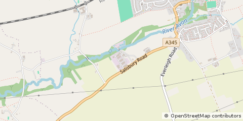 Map of Pewsey, Wiltshire