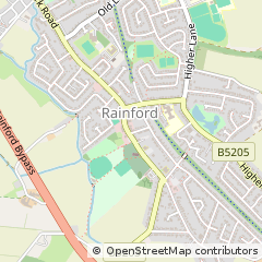Map of ST. Helens, Merseyside