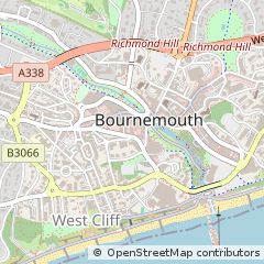 Map of Bournemouth, Dorset