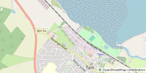 Map of Tain, Ross-Shire