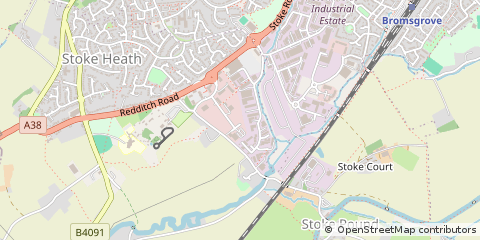 Map of Bromsgrove, Worcs