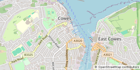Map of Cowes