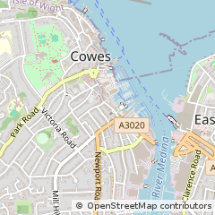 Map of Cowes