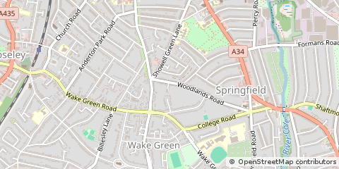 Map of Birmingham, West Midlands
