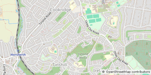 Map of Leeds, West Yorkshire