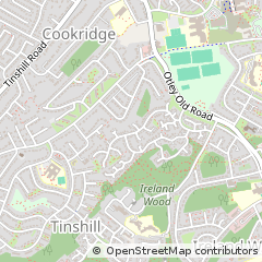Map of Leeds, West Yorkshire