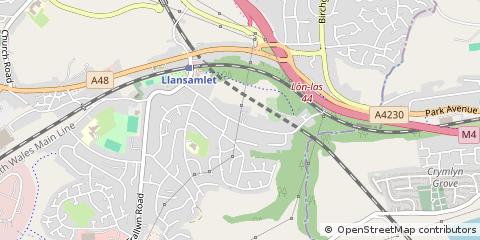 Map of Swansea