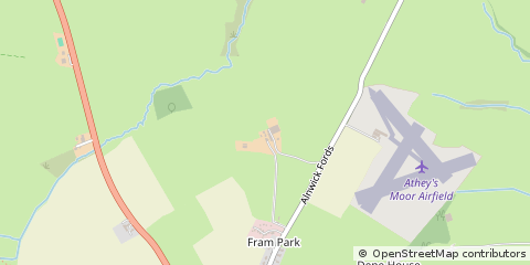 Map of Longframlington, Northumberland